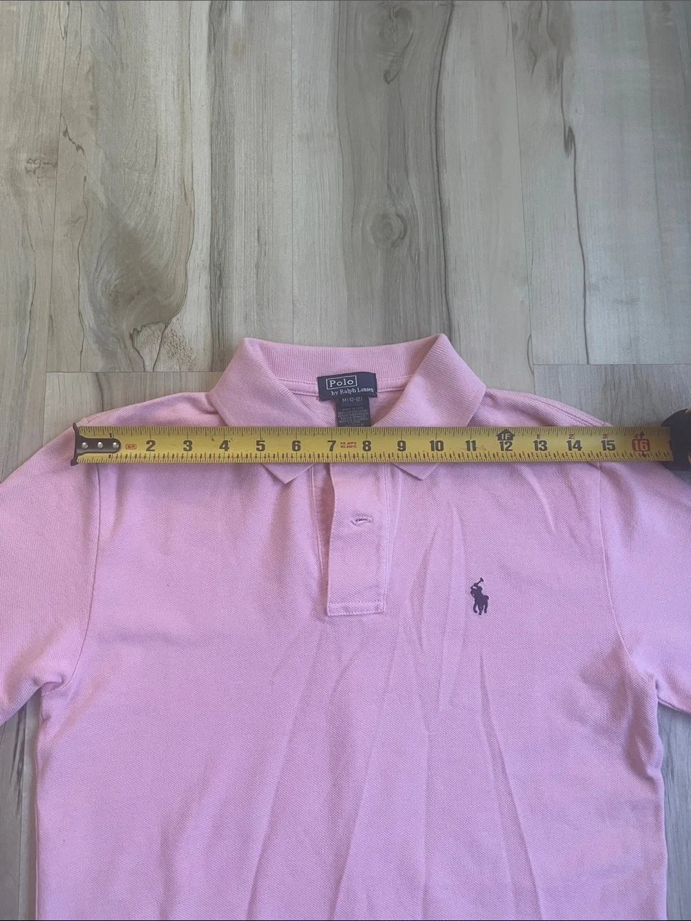 Ralph Lauren Light Pink Polo Shirt with Embroidered Pony